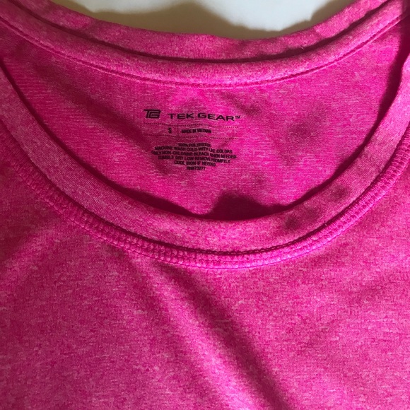 🛍 Pink Tek Gear Workout Short Sleeve - Picture 3 of 4